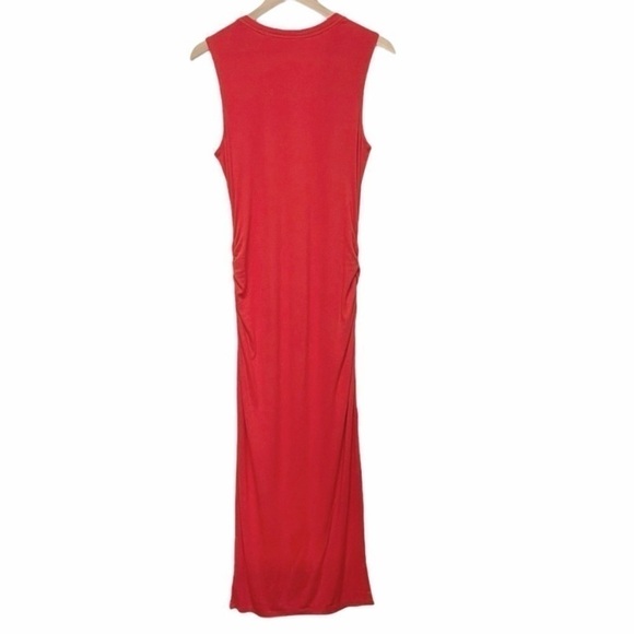 Red Athleta Ribbed Henley Maxi Dress - Picture 5 of 13